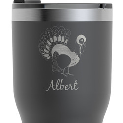 Old Fashioned Thanksgiving RTIC Tumbler - Black - Engraved Front (Personalized)