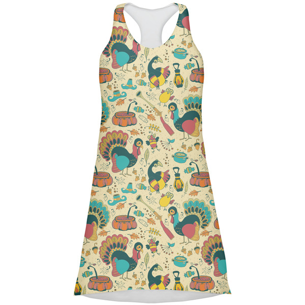 Custom Old Fashioned Thanksgiving Racerback Dress - X Small