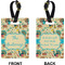 Old Fashioned Thanksgiving Rectangle Luggage Tag (Front + Back)