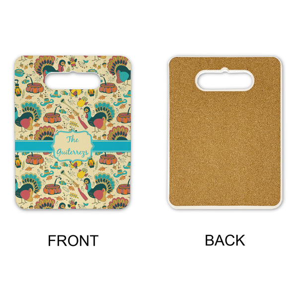 Old Fashioned Thanksgiving Rectangle Trivet with Handle - APPROVAL