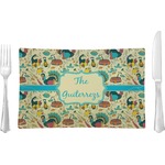 Old Fashioned Thanksgiving Glass Rectangular Lunch / Dinner Plate (Personalized)