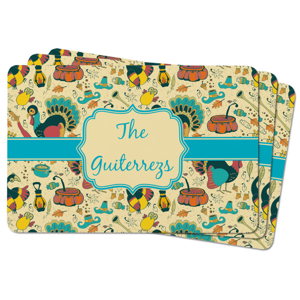 Old Fashioned Thanksgiving Rectangular Fridge Magnet - THREE