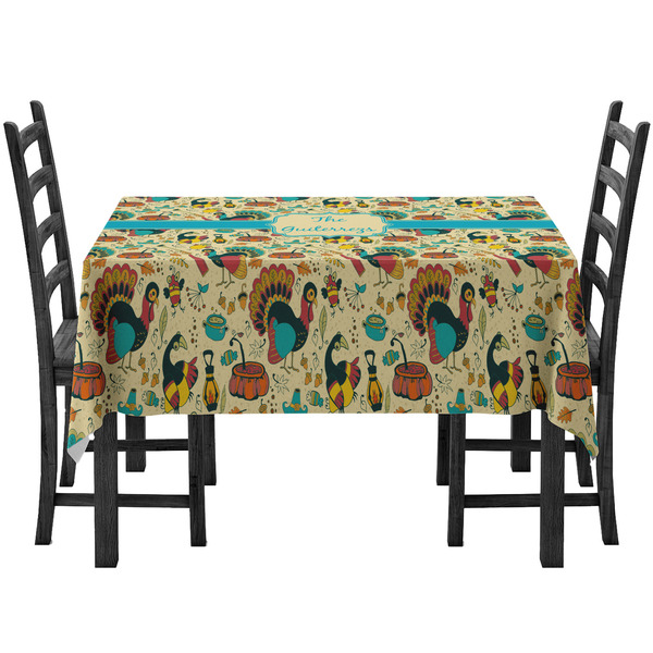 Custom Old Fashioned Thanksgiving Tablecloth (Personalized)