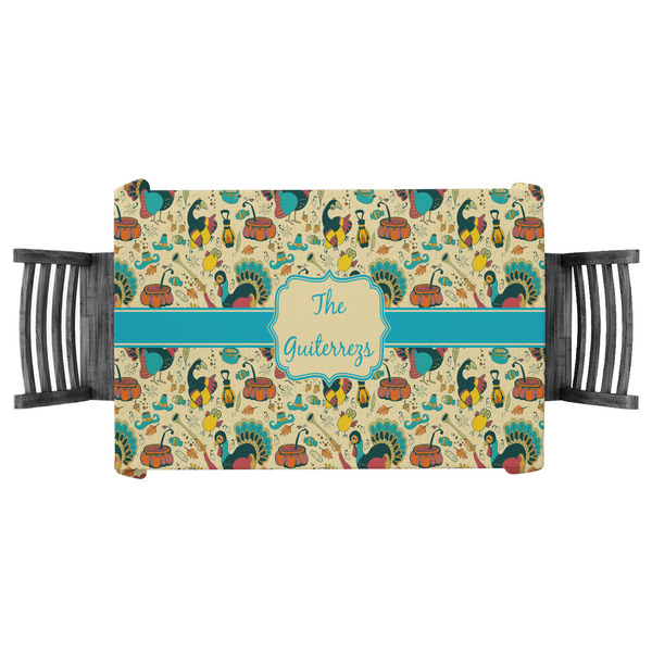 Custom Old Fashioned Thanksgiving Tablecloth - 58"x58" (Personalized)