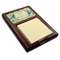 Old Fashioned Thanksgiving Red Mahogany Sticky Note Holder - Angle