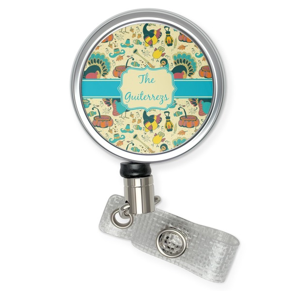 Custom Old Fashioned Thanksgiving Retractable Badge Reel (Personalized)