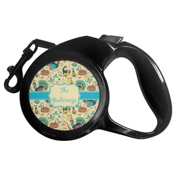 Old Fashioned Thanksgiving Retractable Dog Leash - Small (Personalized)