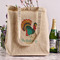 Old Fashioned Thanksgiving Reusable Cotton Grocery Bag - In Context