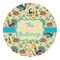 Old Fashioned Thanksgiving Round Decal