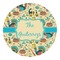 Old Fashioned Thanksgiving Round Decal - Large (Personalized)