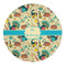 Old Fashioned Thanksgiving Round Indoor Rug - Front/Main