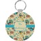 Old Fashioned Thanksgiving Round Keychain (Personalized)