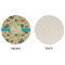 Old Fashioned Thanksgiving Round Linen Placemats - APPROVAL (single sided)