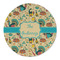 Old Fashioned Thanksgiving Round Linen Placemat (Personalized)