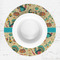 Old Fashioned Thanksgiving Round Linen Placemats - LIFESTYLE (single)
