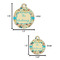 Old Fashioned Thanksgiving Round Pet ID Tag - Large - Comparison Scale