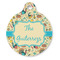 Old Fashioned Thanksgiving Round Pet ID Tag (Personalized)