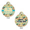 Old Fashioned Thanksgiving Round Pet Tag - Front & Back
