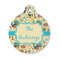 Old Fashioned Thanksgiving Round Pet Tag