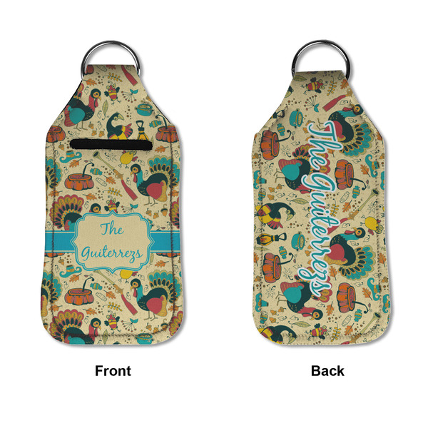 Old Fashioned Thanksgiving Sanitizer Holder Keychain - Large APPROVAL (Flat)