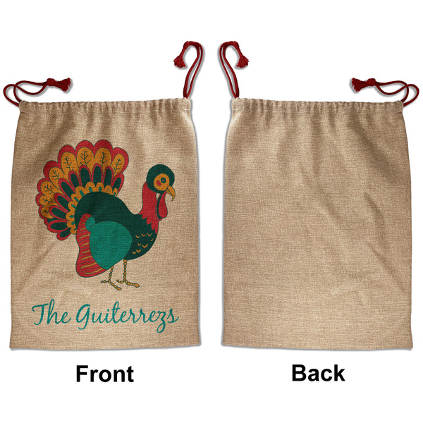 Old Fashioned Thanksgiving Santa Bag - Approval - Front