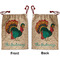 Old Fashioned Thanksgiving Santa Bag - Front and Back