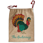 Old Fashioned Thanksgiving Santa Sack - Front (Personalized)