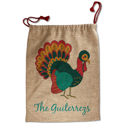 Old Fashioned Thanksgiving Santa Sack - Front (Personalized)