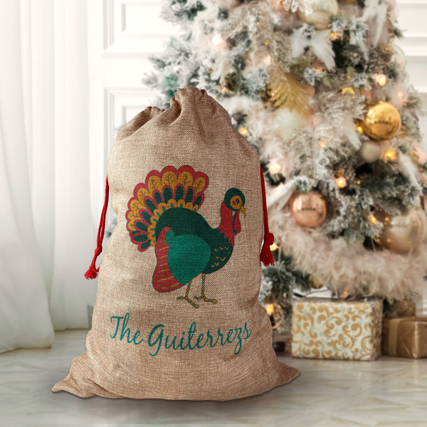 Old Fashioned Thanksgiving Santa Bag - Lifestyle