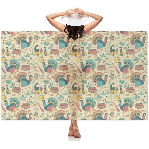 Custom Old Fashioned Thanksgiving Sheer Sarong