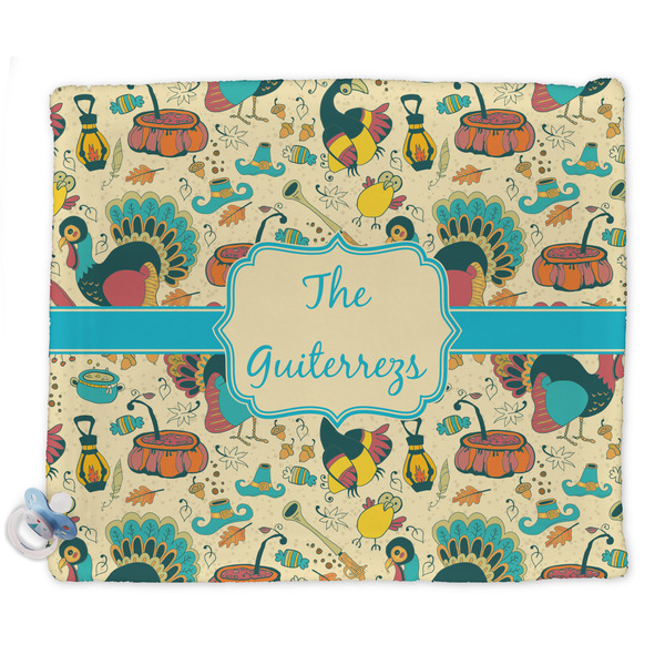Custom Old Fashioned Thanksgiving Security Blanket - Single Sided (Personalized)