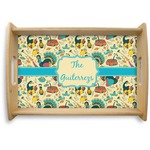 Old Fashioned Thanksgiving Natural Wooden Tray - Small (Personalized)