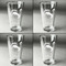 Old Fashioned Thanksgiving Set of Four Engraved Beer Glasses - Individual View