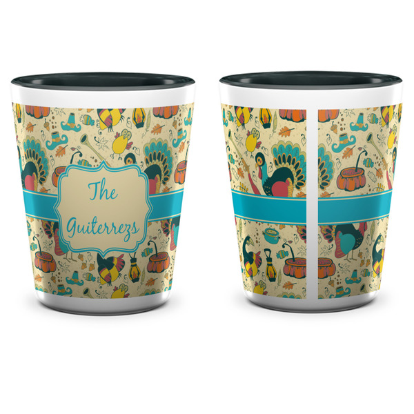 Old Fashioned Thanksgiving Shot Glass - Two Tone - APPROVAL