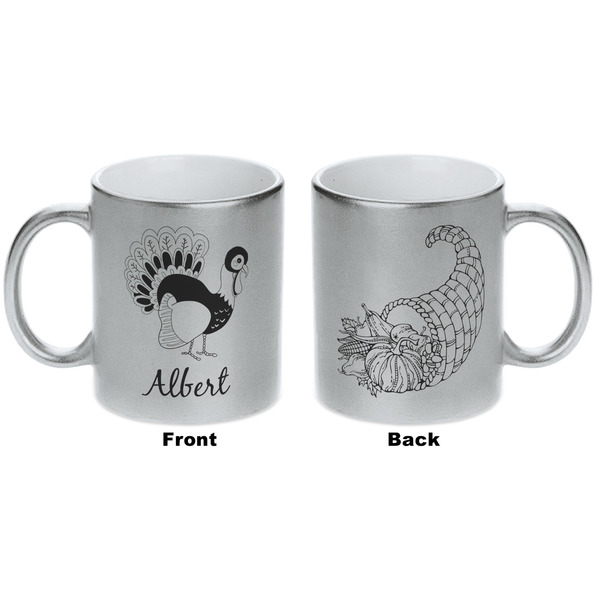 Old Fashioned Thanksgiving Silver Mug - Approval