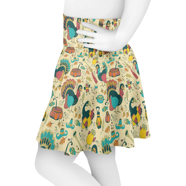 Old Fashioned Thanksgiving Skater Skirt - Side