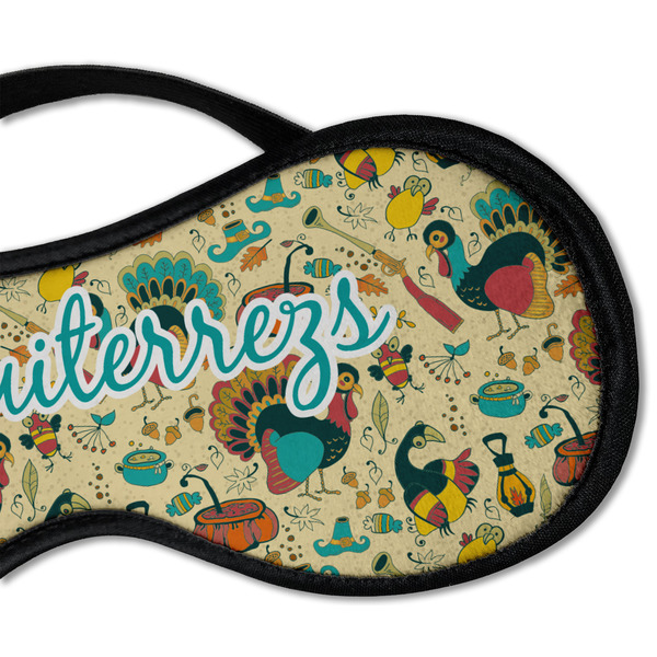 Old Fashioned Thanksgiving Sleeping Eye Mask - DETAIL Large