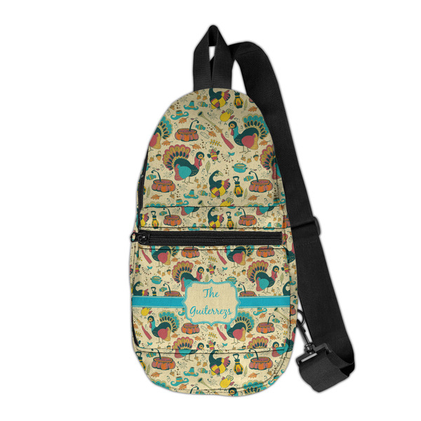 Custom Old Fashioned Thanksgiving Sling Bag (Personalized)