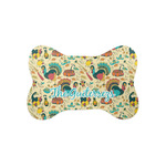 Old Fashioned Thanksgiving Bone Shaped Dog Food Mat (Small) (Personalized)