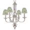 Old Fashioned Thanksgiving Small Chandelier Shade - LIFESTYLE (on chandelier)