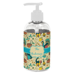 Old Fashioned Thanksgiving Plastic Soap / Lotion Dispenser (8 oz - Small - White) (Personalized)