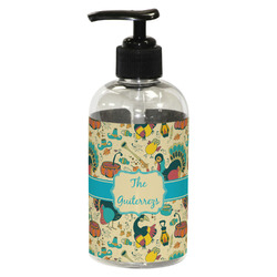 Old Fashioned Thanksgiving Plastic Soap / Lotion Dispenser (8 oz - Small - Black) (Personalized)