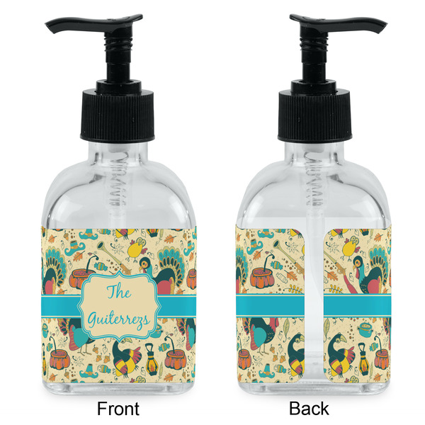 Old Fashioned Thanksgiving Glass Soap/Lotion Dispenser - Approval