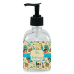 Old Fashioned Thanksgiving Glass Soap & Lotion Bottle - Single Bottle (Personalized)