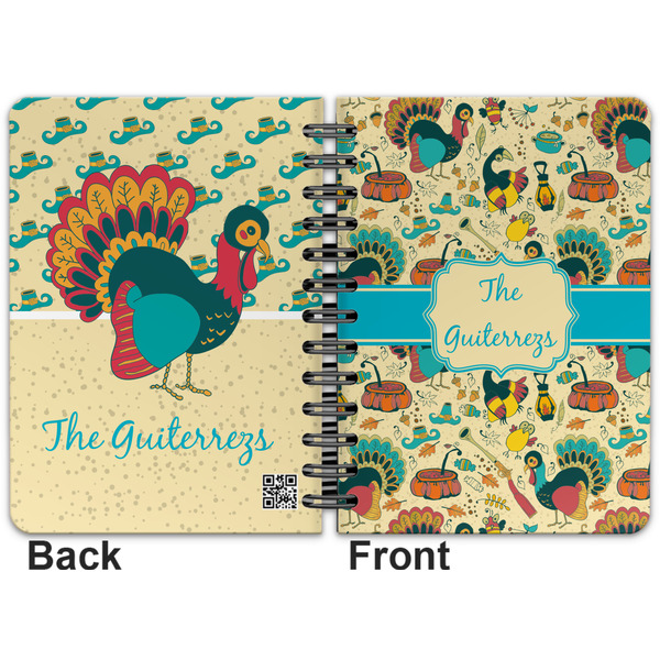 Old Fashioned Thanksgiving Spiral Journal 5 x 7 - Apvl