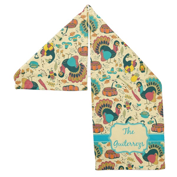 Old Fashioned Thanksgiving Sports Towel Folded - Both Sides Showing