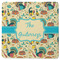Old Fashioned Thanksgiving Square Rubber Backed Coaster (Personalized)
