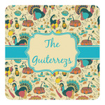Old Fashioned Thanksgiving Square Decal - XLarge (Personalized)