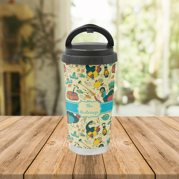 Old Fashioned Thanksgiving Stainless Steel Travel Cup Lifestyle