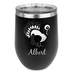 Old Fashioned Thanksgiving Stemless Stainless Steel Wine Tumbler (Personalized)